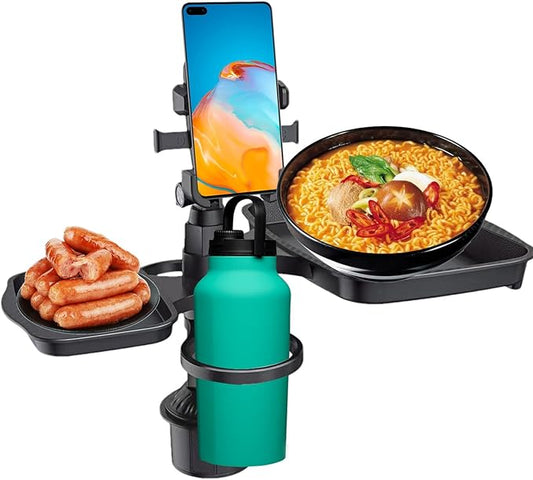 4-in-1 Car Cup Organizer,Car Food Tray